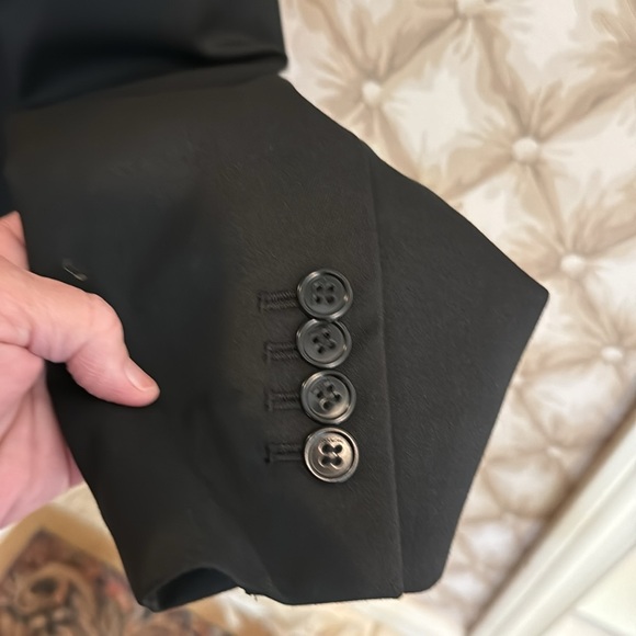 NWT Coach women’s XL Black Blazer with gold buttons inside lined w/Coach print - Picture 8 of 8